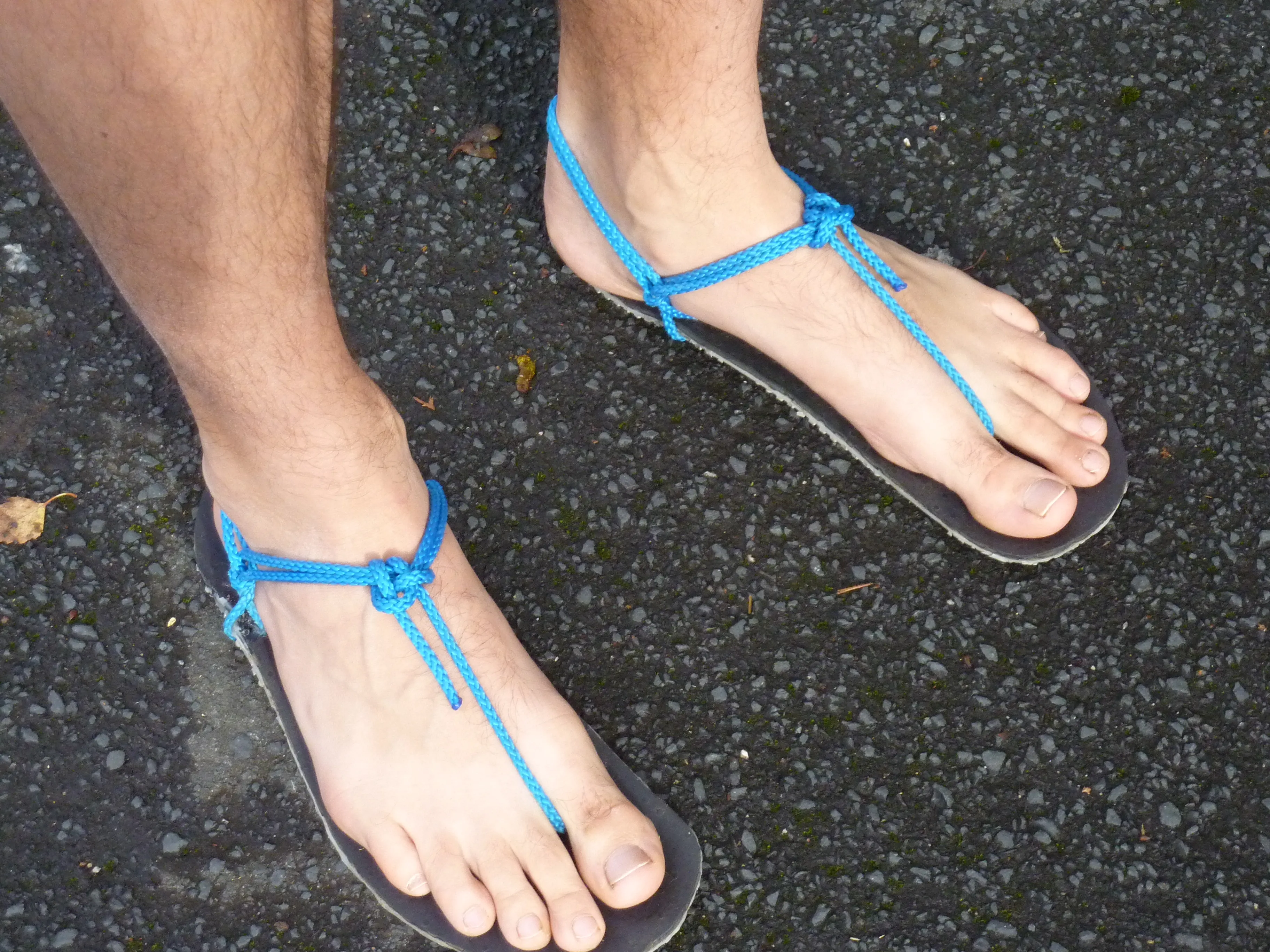 Homemade running sandals