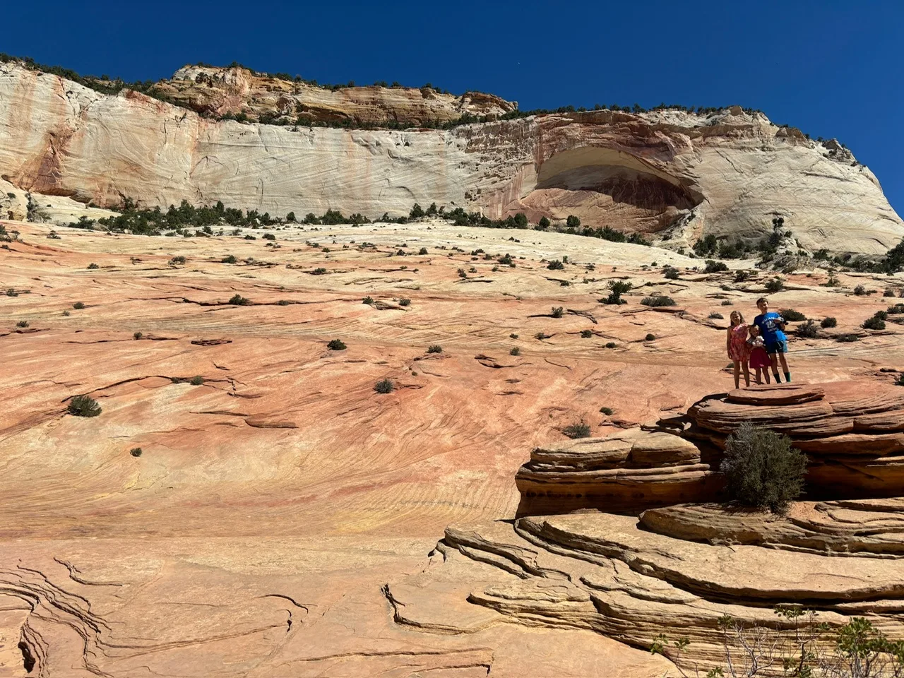 Enjoying the slickrock